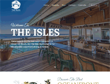 Tablet Screenshot of islesrestaurant.com